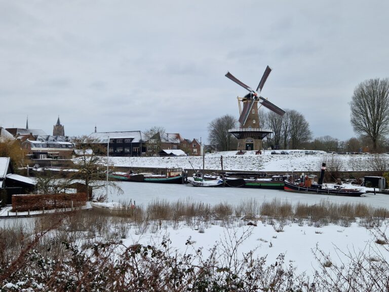 Winter wonderland rond de molen