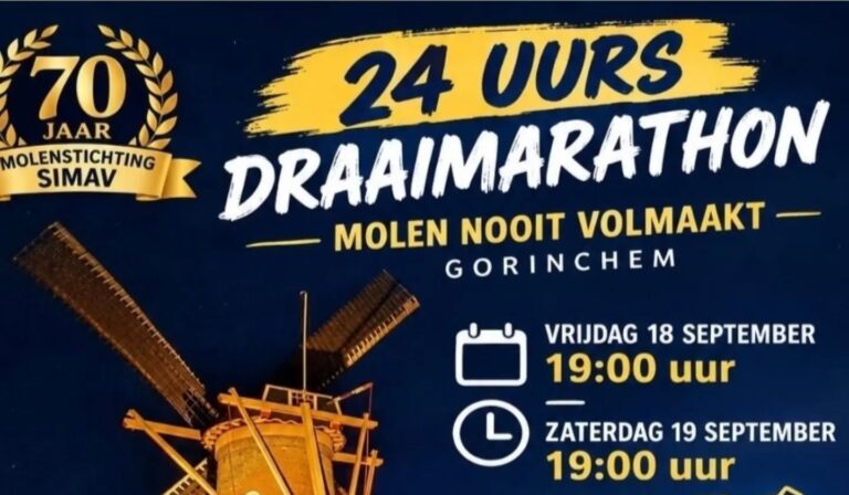 Molen Nooit Volmaakt draait 24 uur lang door!